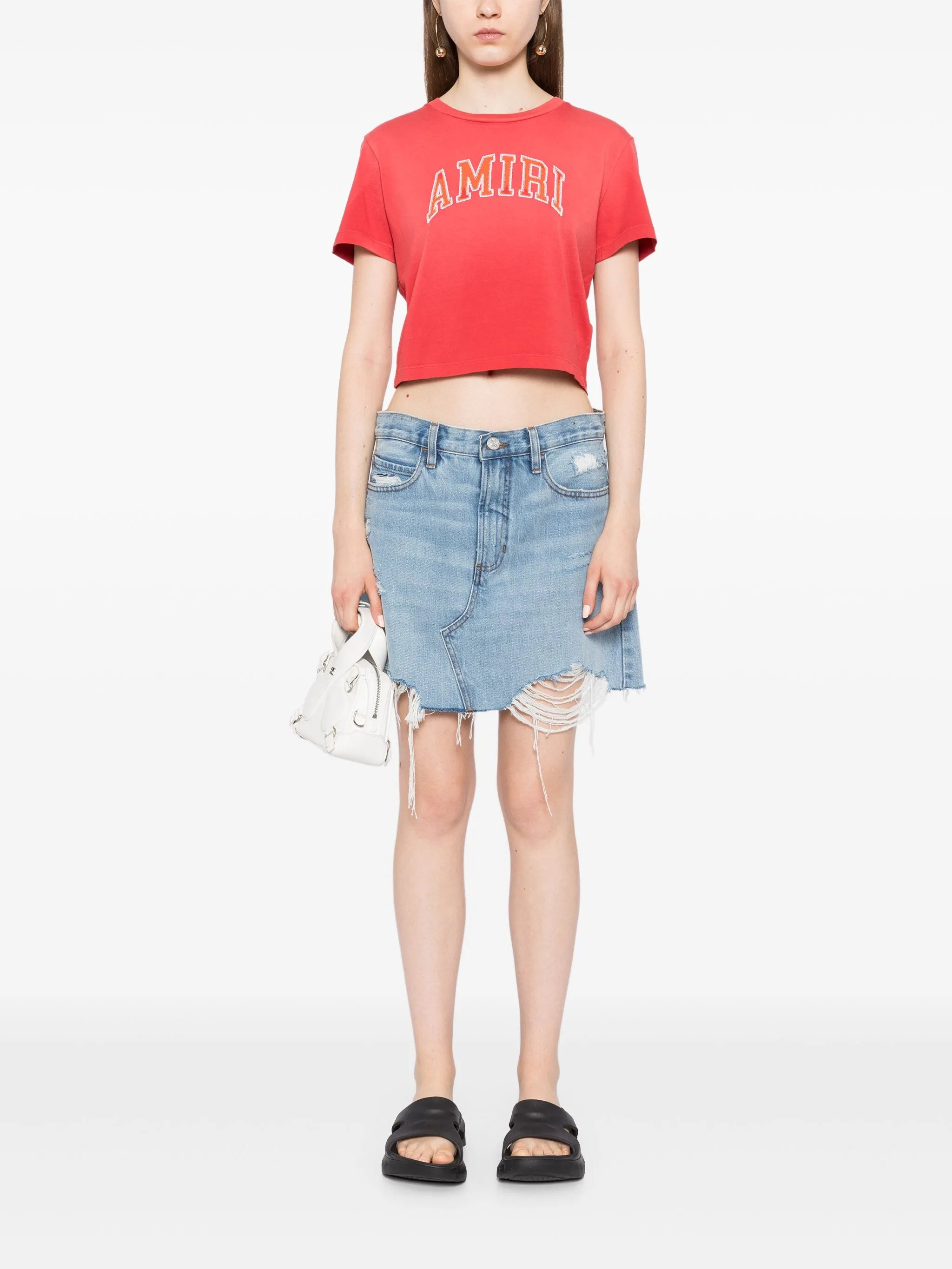 Tricou Amiri cu logo brodat