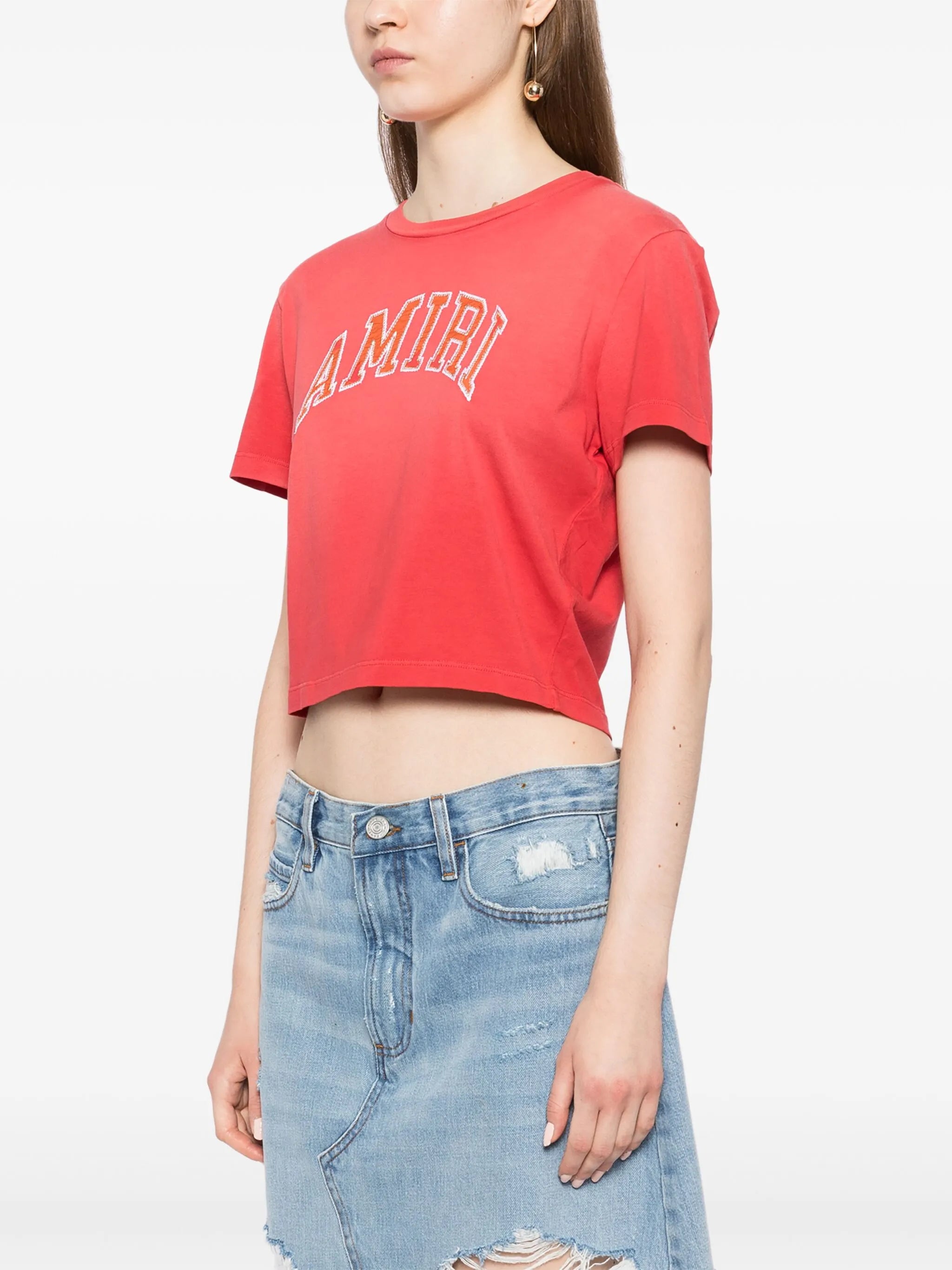 Tricou Amiri cu logo brodat