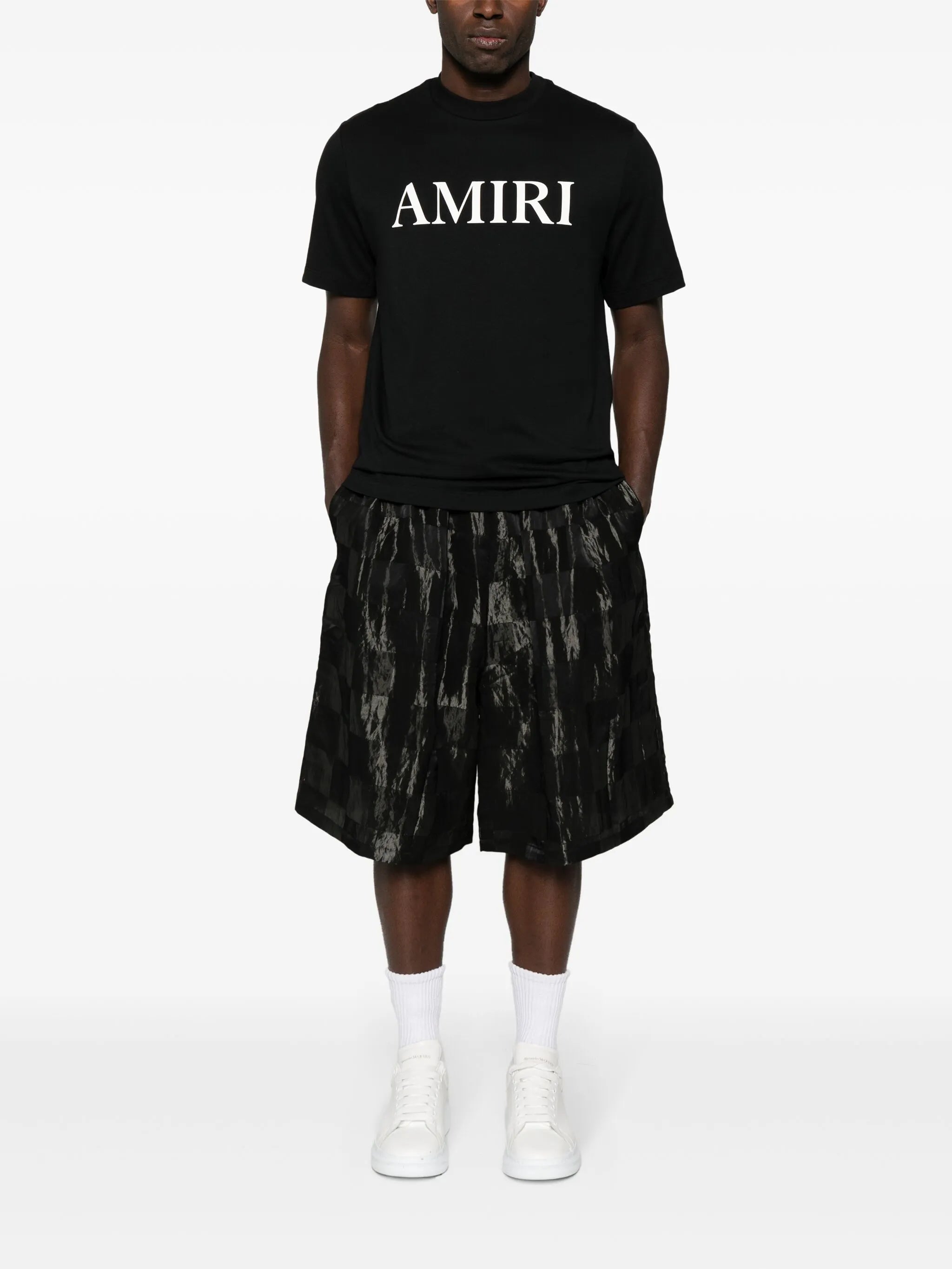 Tricou Amiri Logo Cauciucat