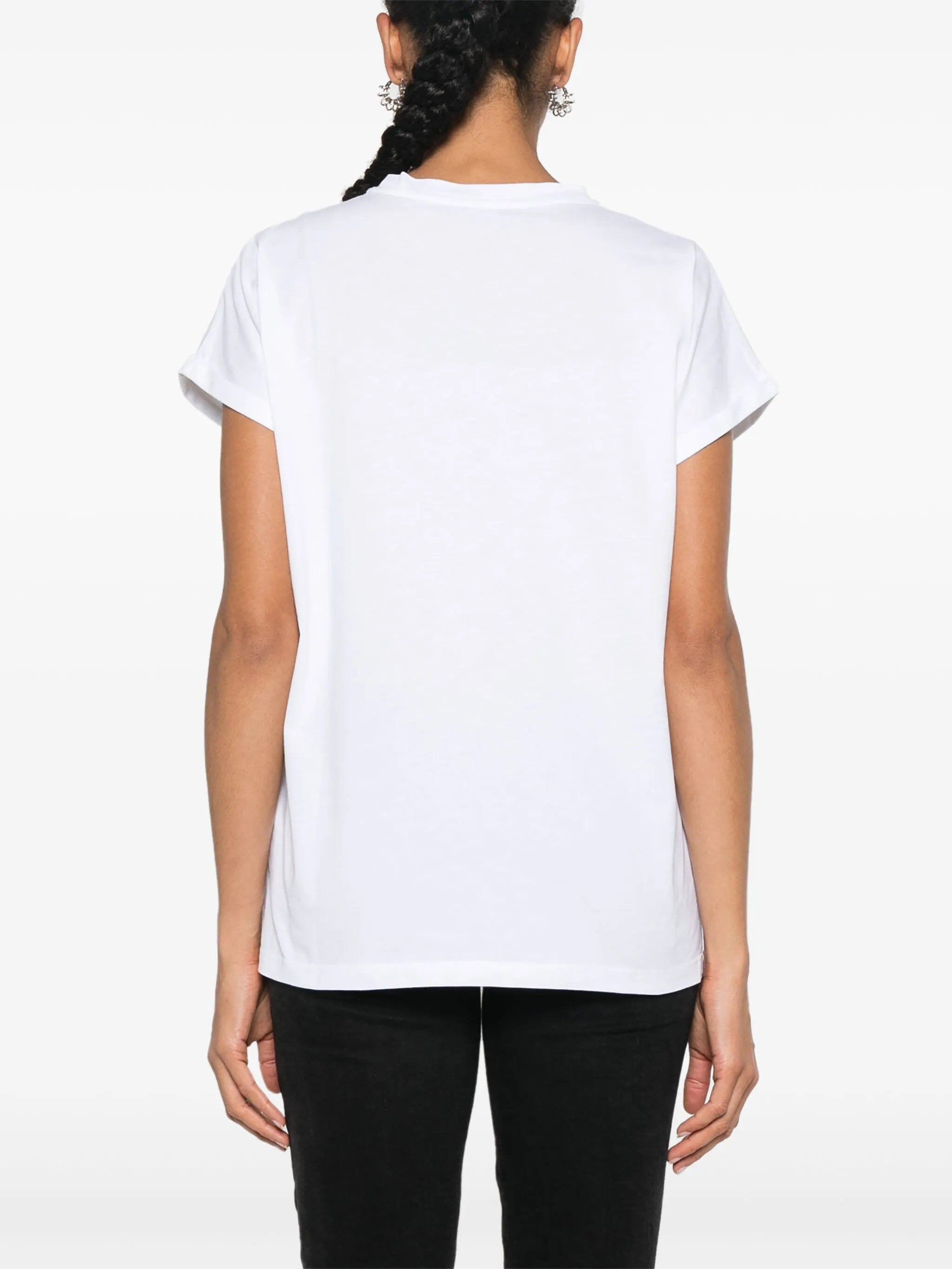 Tricou Balmain cu logo flocked