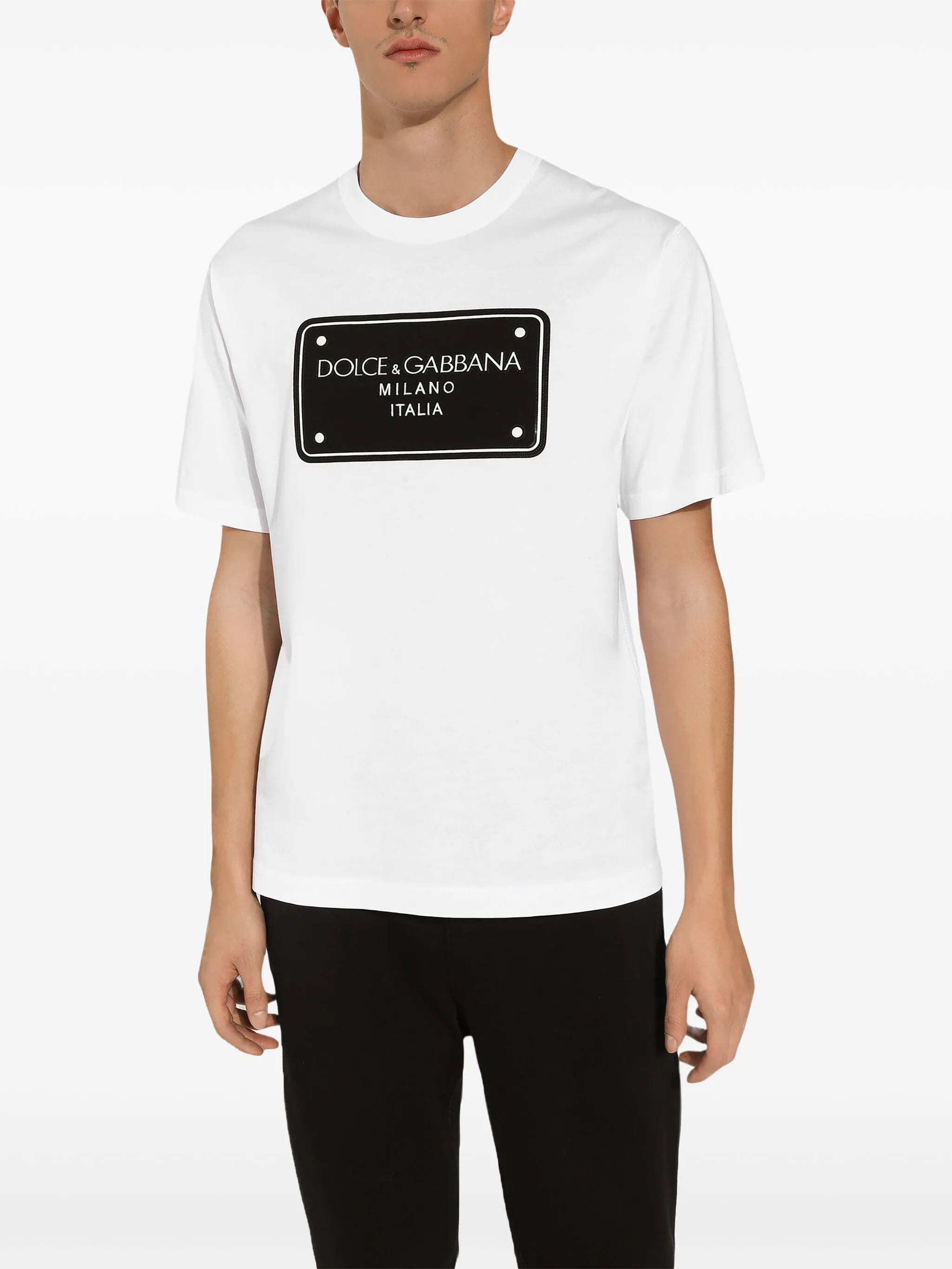 Tricou Dolce & Gabbana cu Logo Imprimat