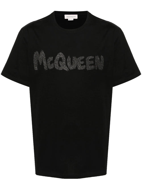 Tricou Alexander McQueen cu logo imprimat