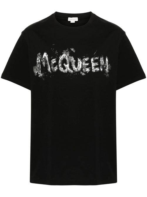 Tricou Alexander McQueen cu logo imprimat