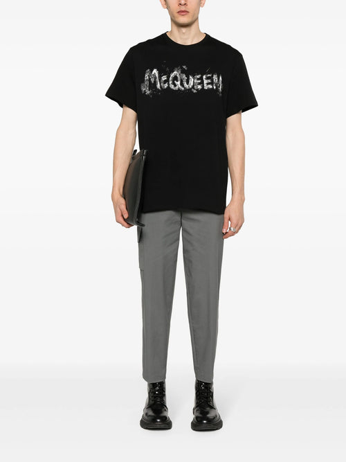 Tricou Alexander McQueen cu logo imprimat