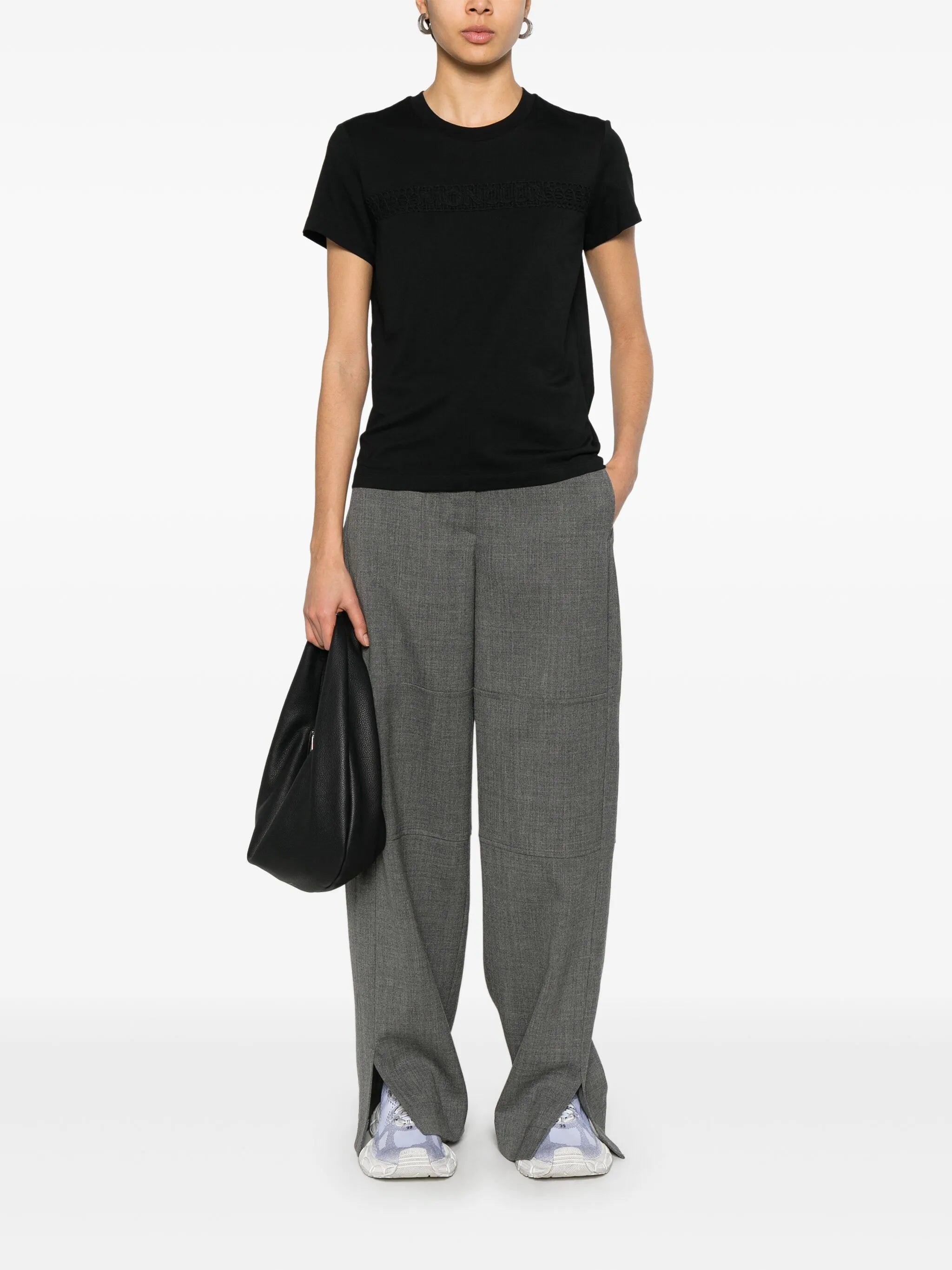 Tricou Moncler cu logo brodat