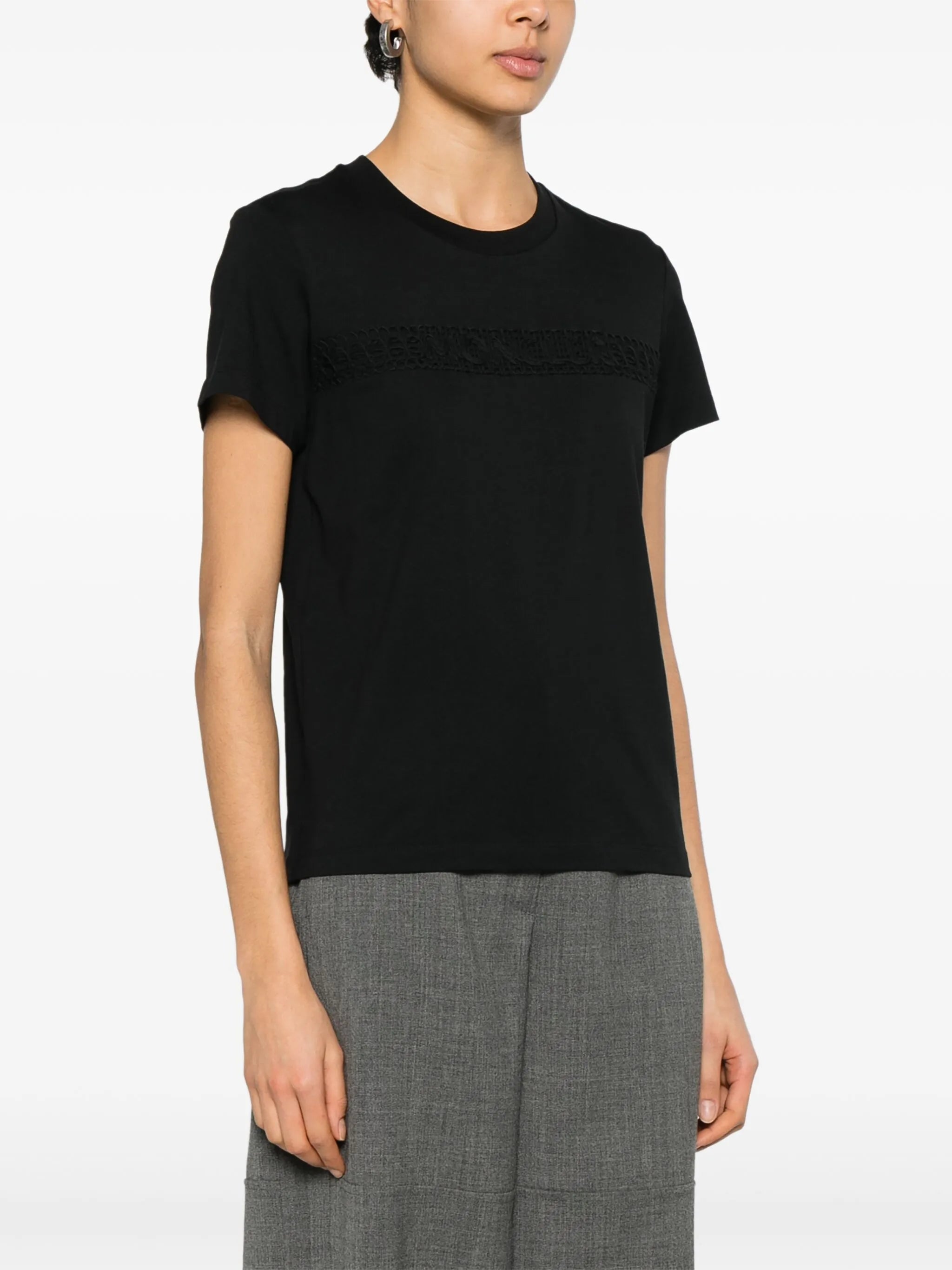 Tricou Moncler cu logo brodat