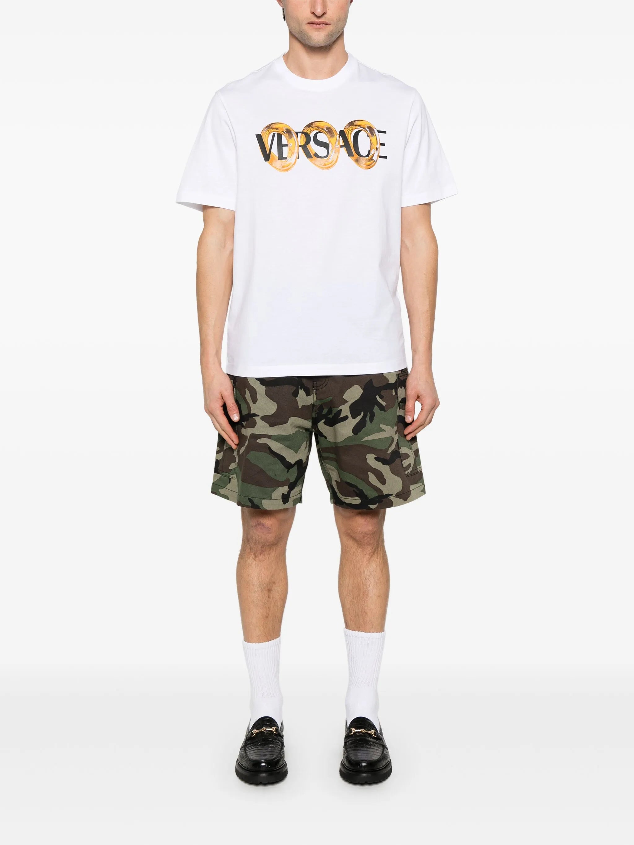 Tricou Versace cu Logo Imprimat